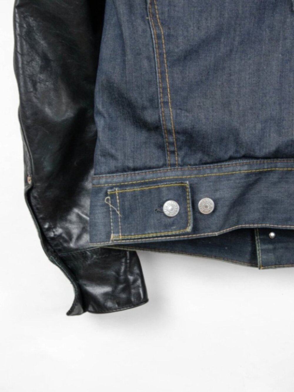 Levi Red Collection Type 4 Denim Leather Wool Blanket Lined Jacket Men’s M - Picture 10 of 15
